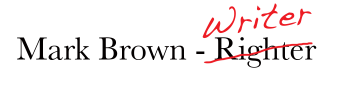 Mark Brown – Writer Logo